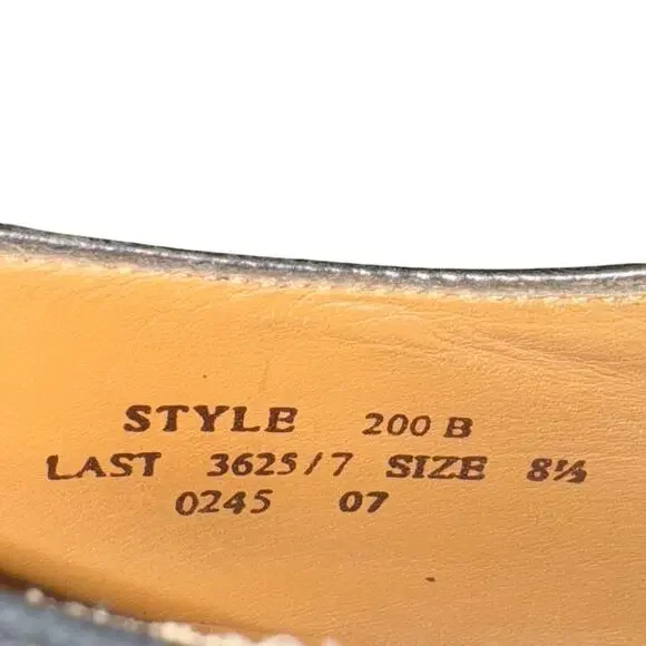 Loake Last Oxfords Men's Size 8.5 Black Leather Professional Collection Cap Toe